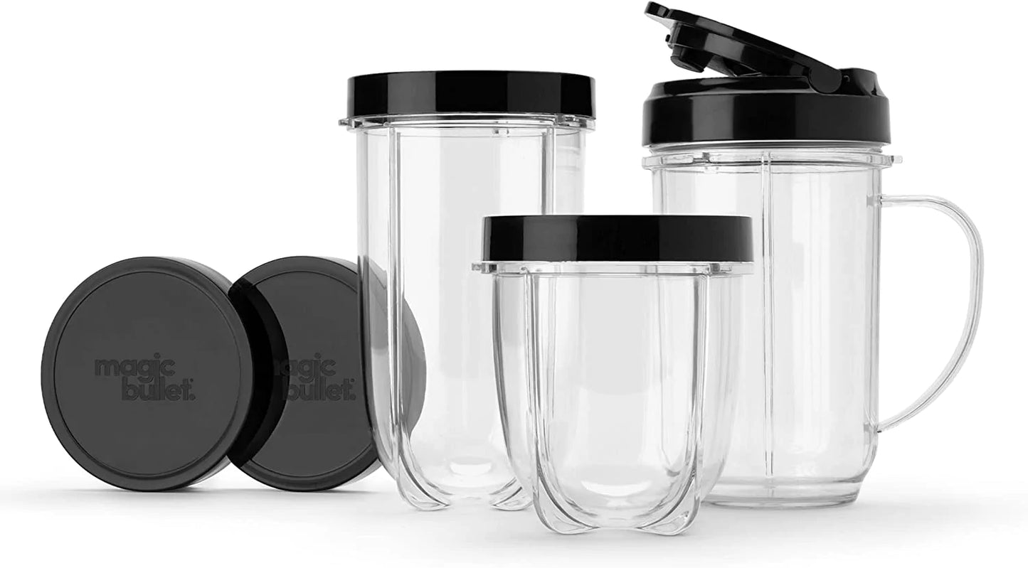 Magic Bullet Blender, Small, Silver, 11 Piece Set