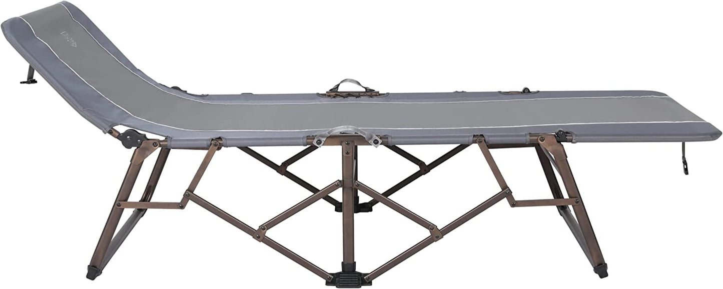 TIMBER RIDGE Setup Cot, Adult, Gray