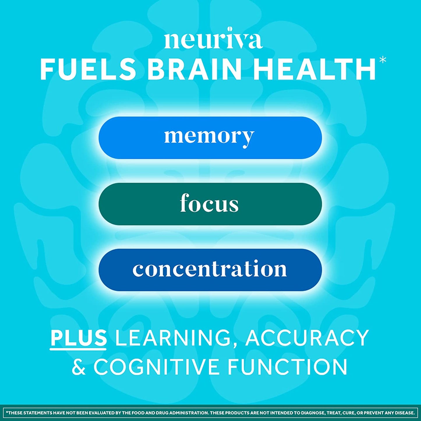 NEURIVA Plus Brain Supplement For Memory, Focus