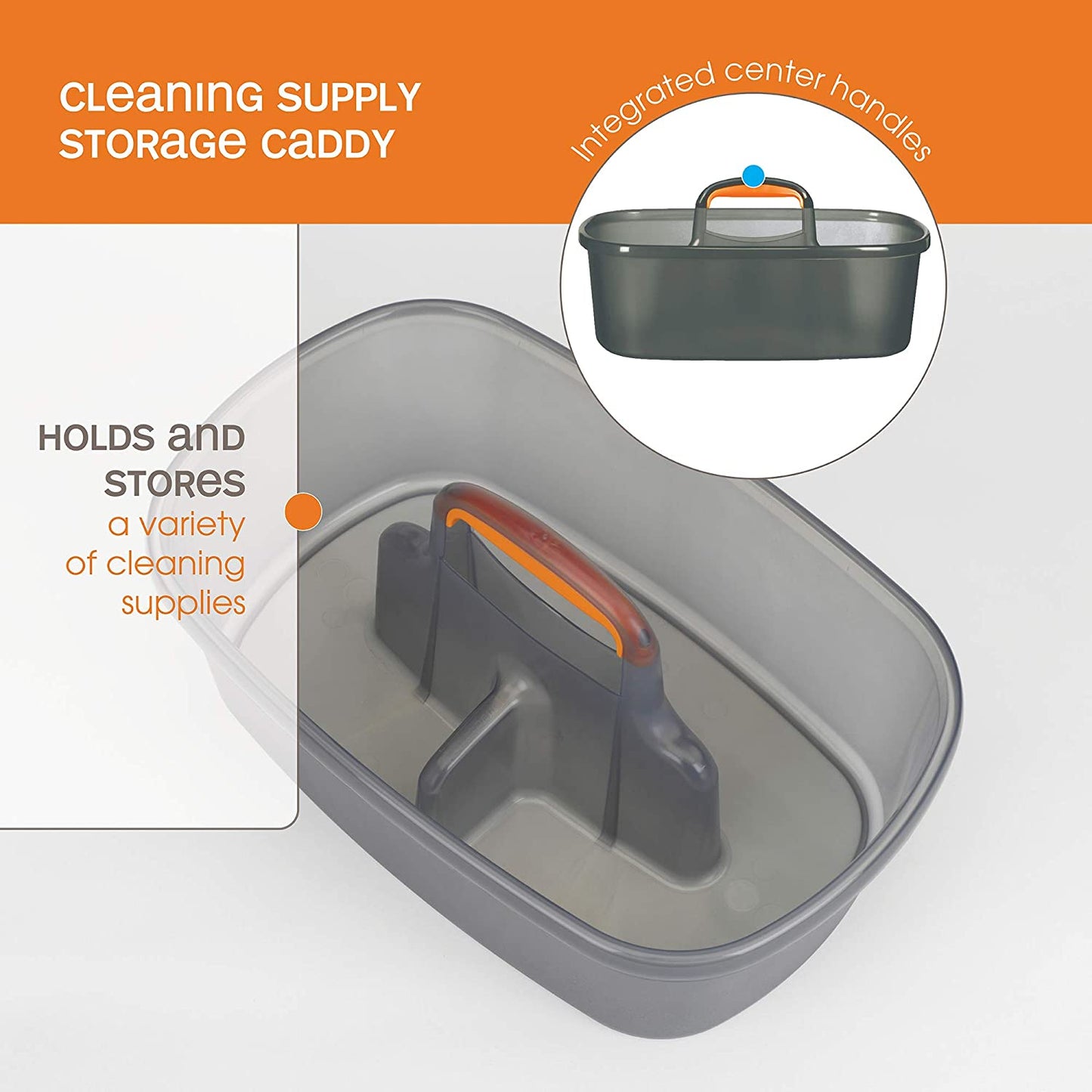 Casabella Plastic Multipurpose Cleaning Storage Caddy