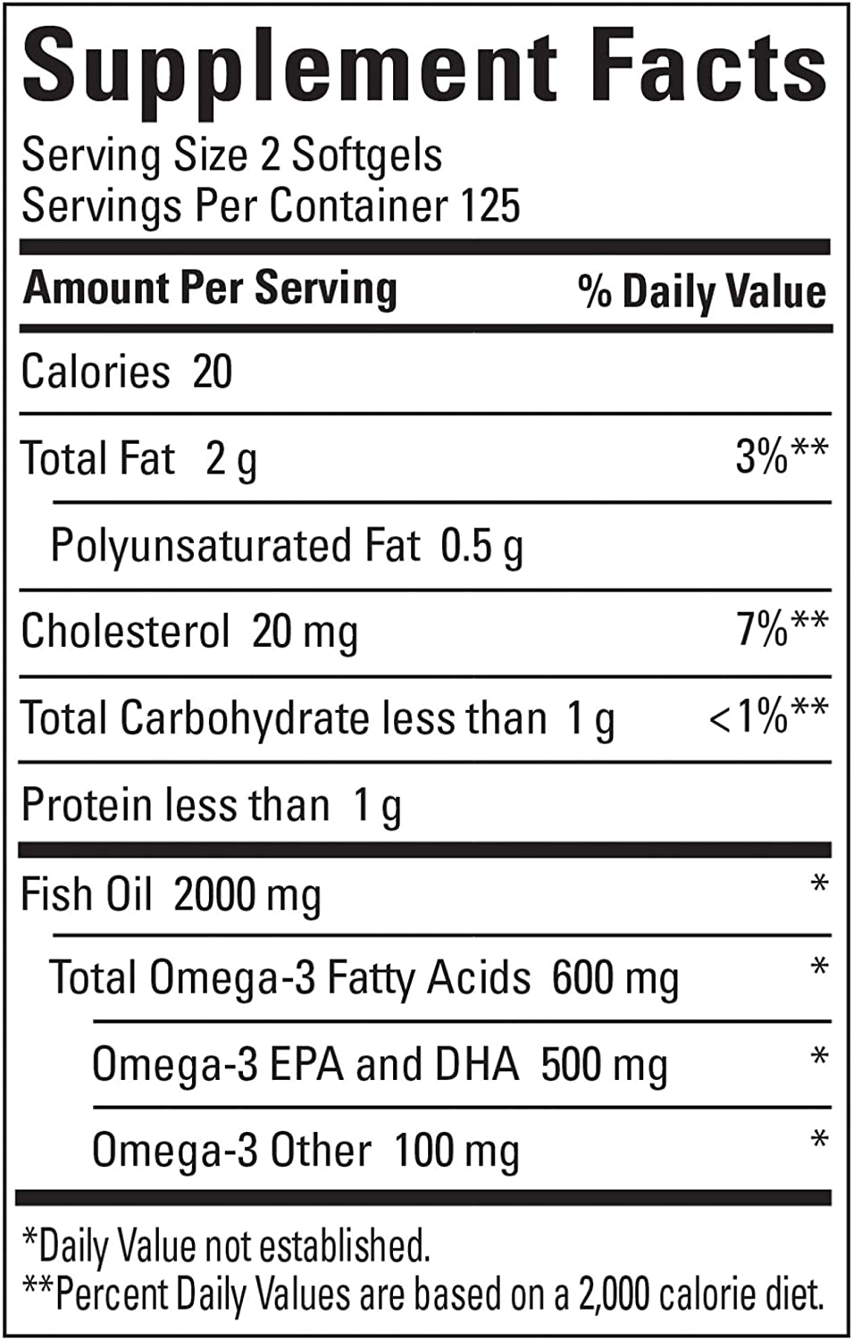 Nature Made Fish Oil 1000 mg Softgels