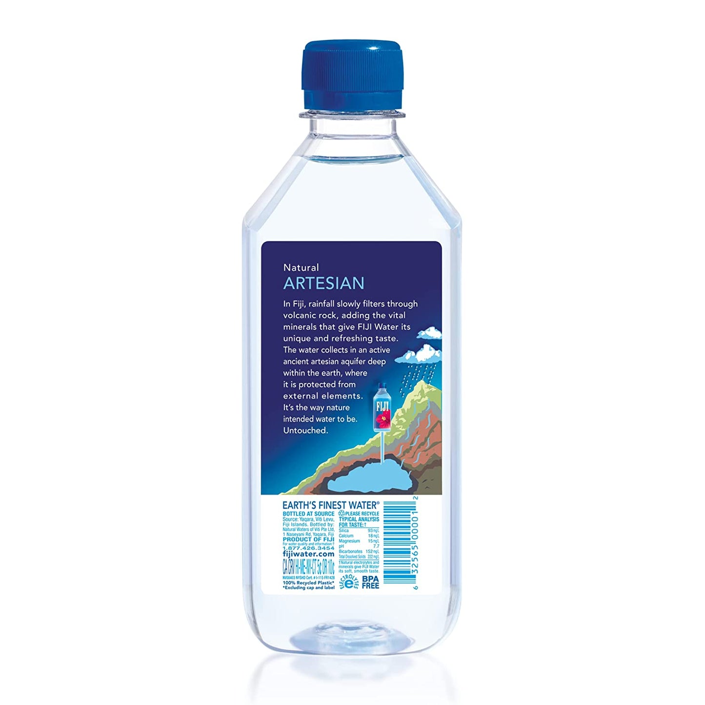 FIJI Natural Artesian Water, 16.9 Fl Oz (Pack of 24)