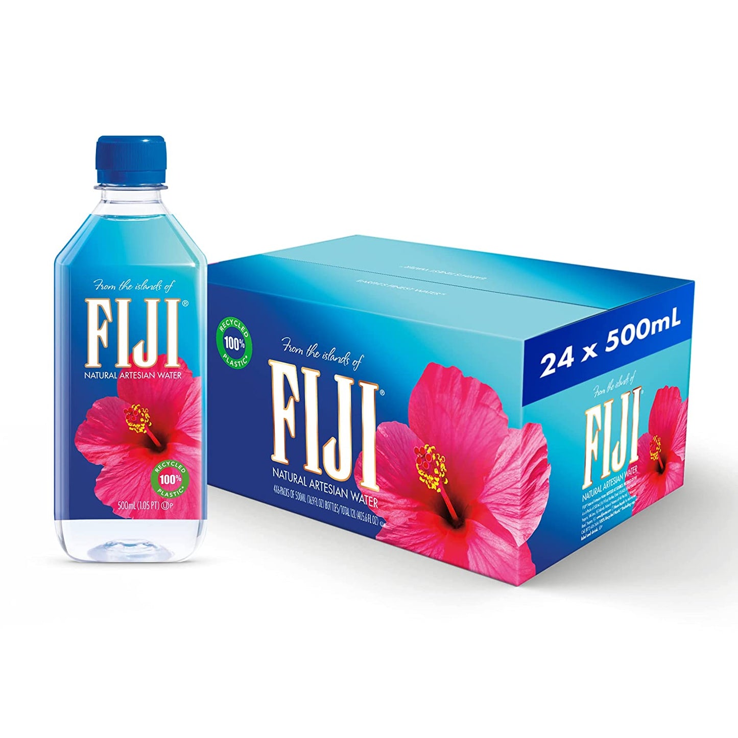 FIJI Natural Artesian Water, 16.9 Fl Oz (Pack of 24)