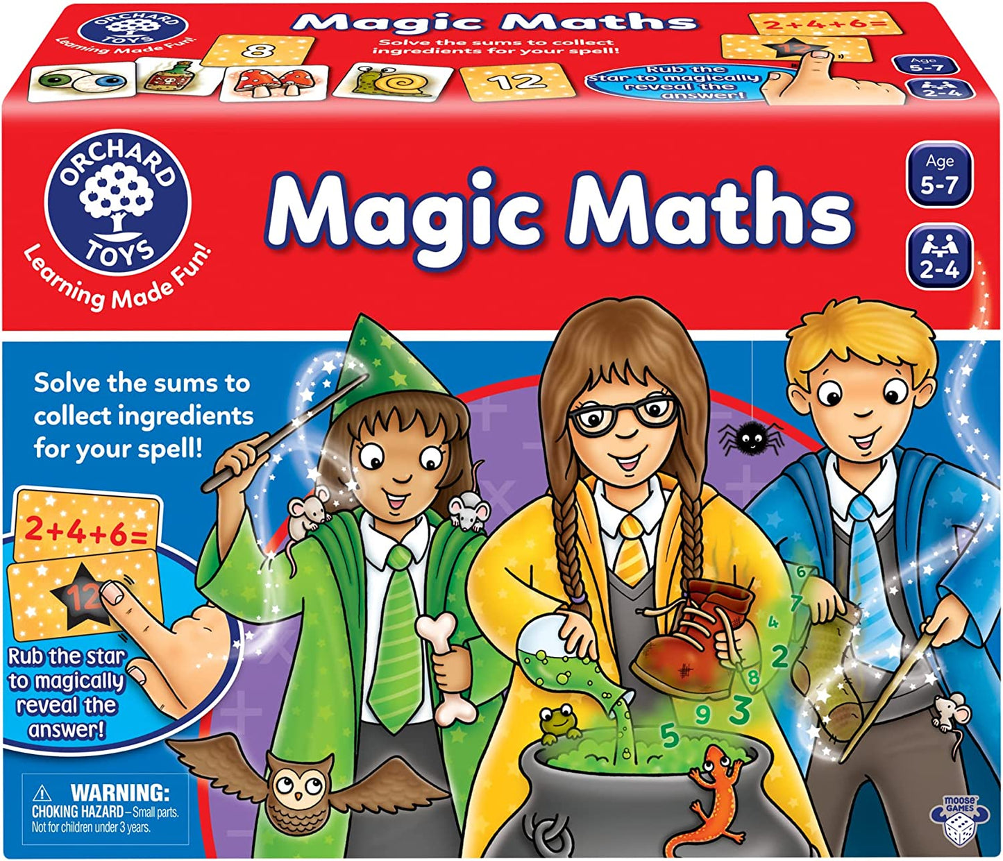 ORCHARD TOYS Moose Games Magic Maths Game