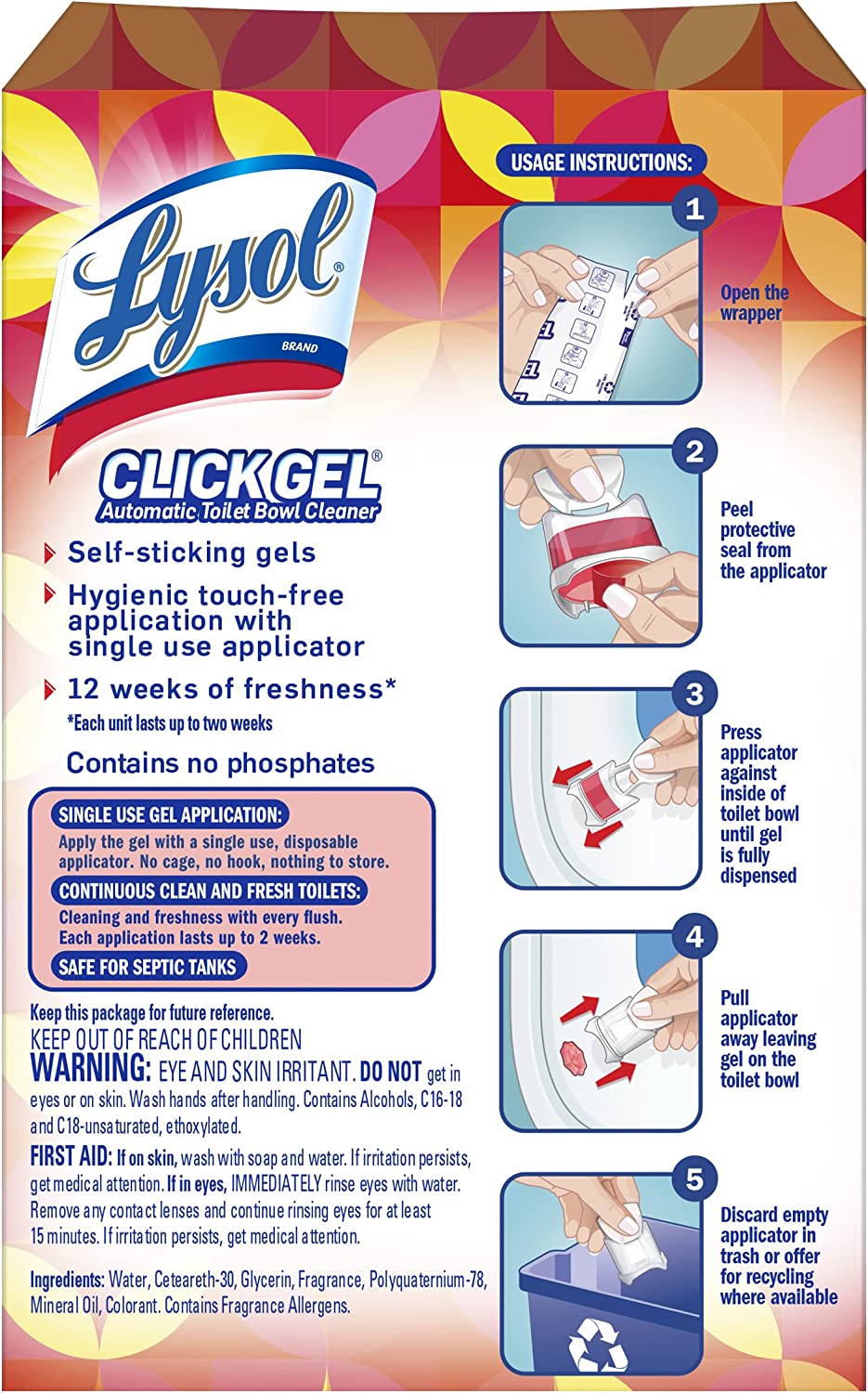 Lysol Click Gel Automatic Toilet Bowl Cleaner