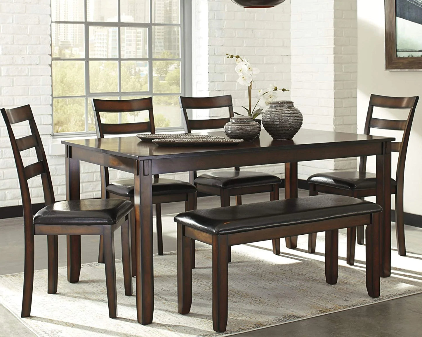 Signature Design by Ashley Coviar 6 Piece Dining Set,