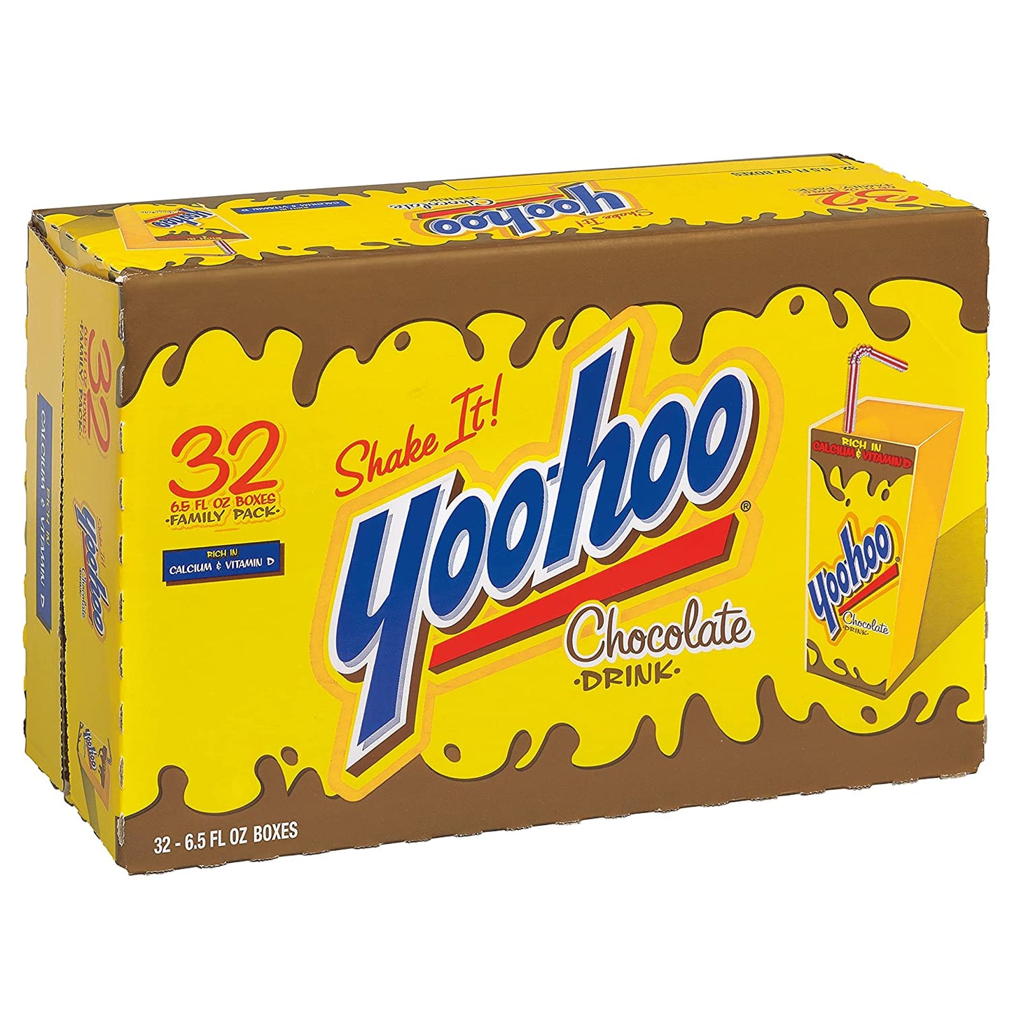 Yoo-hoo Chocolate Drink, 6.5 fl oz boxes (Pack of 32)