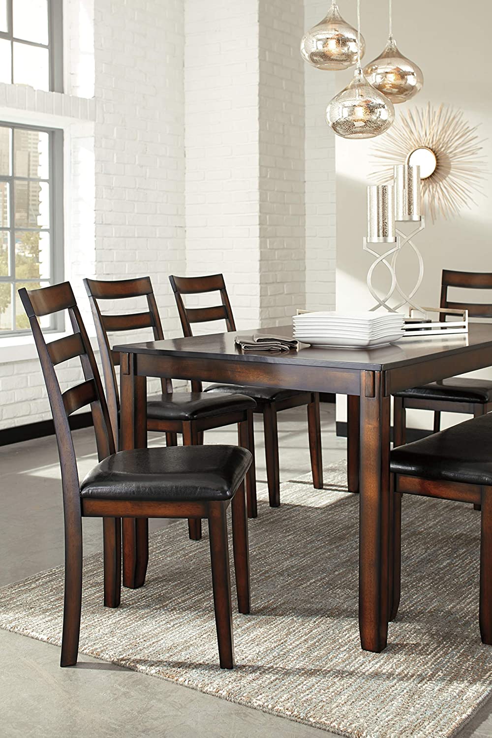 Signature Design by Ashley Coviar 6 Piece Dining Set,