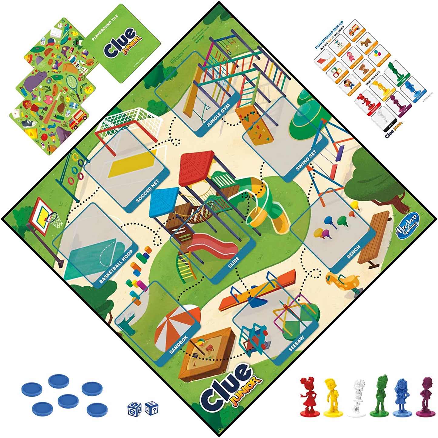 Clue Junior Game, 2-Sided Gameboard, 2 Games in 1