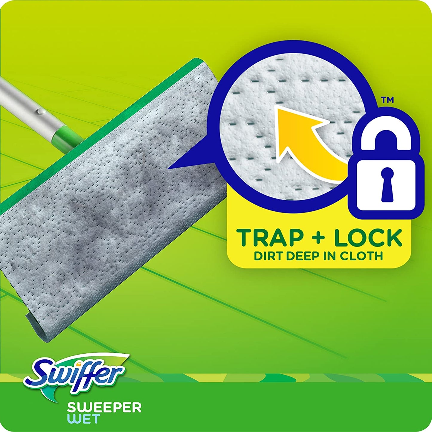 Swiffer Sweeper Wet Mopping Pad Refills for Floor Mop with Febreze Lavender Scent