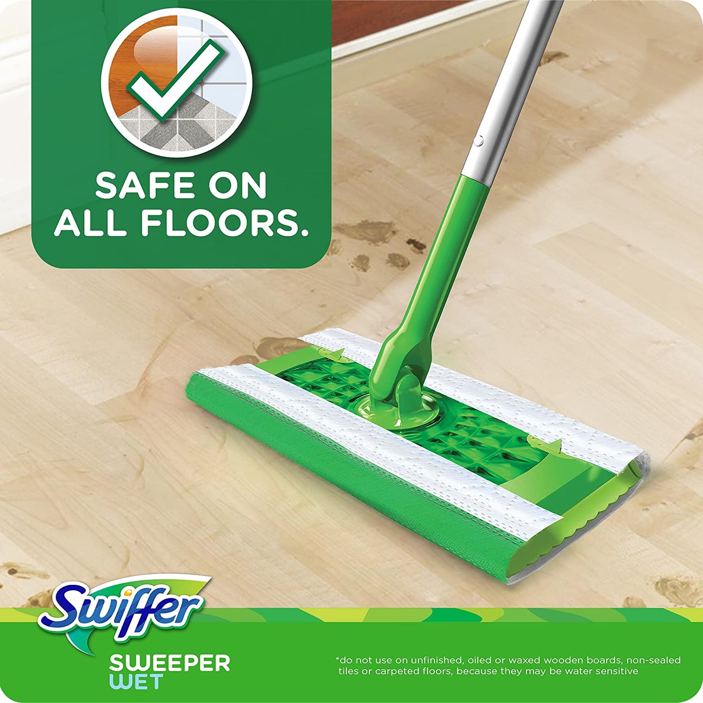 Swiffer Sweeper Wet Mopping Pad Refills for Floor Mop with Febreze Lavender Scent