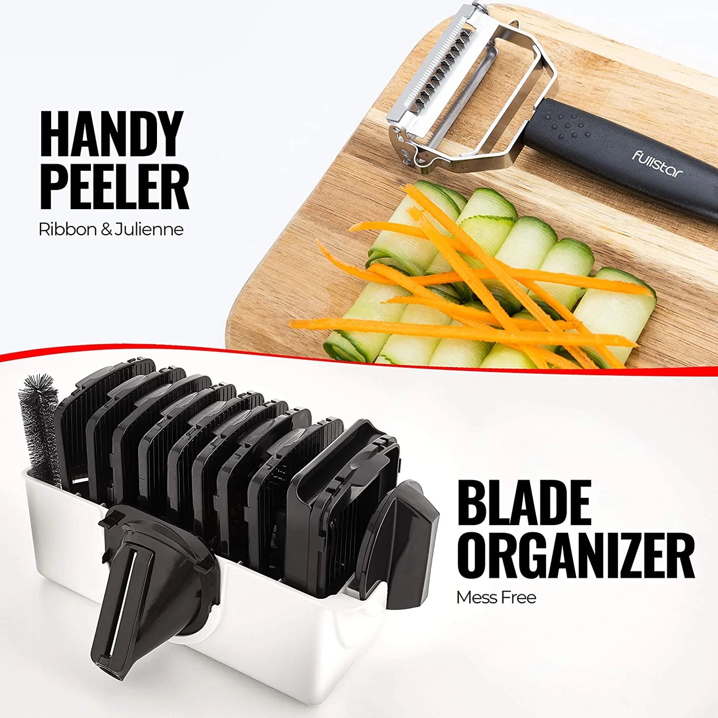 Fullstar 11 in 1 Mandoline Slicer, Vegetable Slicer