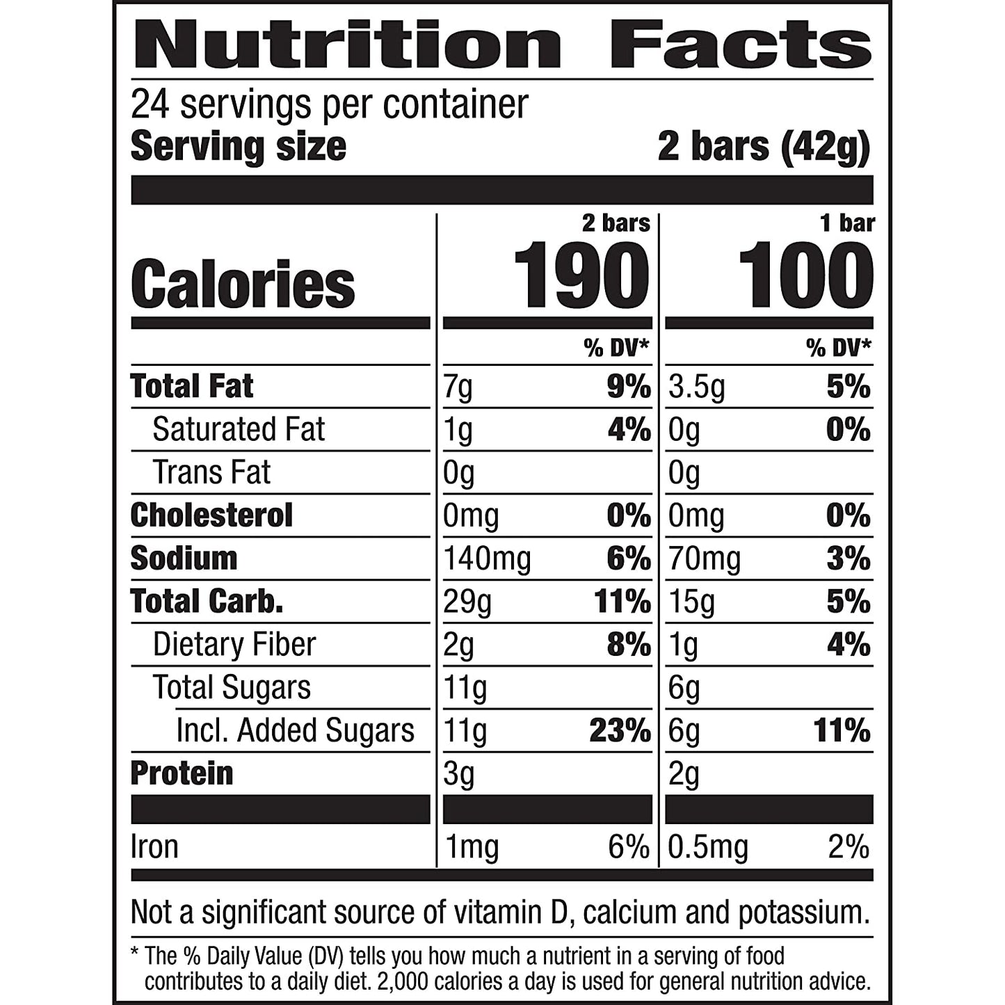 Nature Valley Crunchy Granola Bars, Oats 'n Honey, 1.49 oz, 24 ct, 48 bars